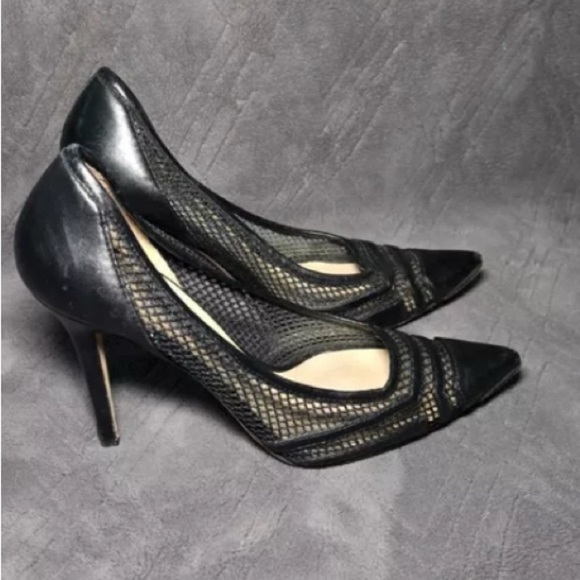 Jimmy Choo Shoes - Jimmy Choo Elegant Black Mesh Women's Heels